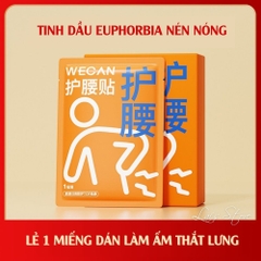 Miếng Dán Thắt Lưng WECAN Tinh Dầu Ngải Cứu Làm Ấm, Giảm Đau Thắt Lưng, Bụng, Cổ Vay Gáy