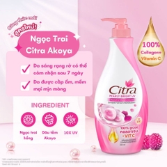Sữa Dưỡng Thể Trắng Da Chống Nắng Citra Pearly White UV Thái Lan 320ml