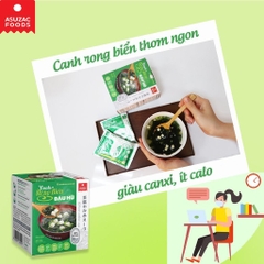 Canh Rong Biển Miso Asuzac Dinh Dưỡng Cao, Chay Mặn Đều Dùng Được