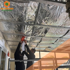 BÔNG KHOÁNG ROCKWOOL DẠNG CUỘN DÁN BẠC
