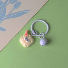 Móc khoá chuông bunny phô mai