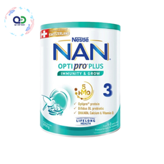 Sữa bột Nan Optipro Plus 3 850g hàng nhập khẩu sản xuất tại Singapore
