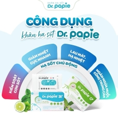 KHĂN LAU HẠ SỐT DÀNH CHO BÉ 3 THÁNG TRỞ LÊN (Hộp 25 chiếc)