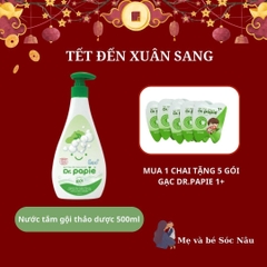 Bọt tắm gội thảo dược Dr.Papie 6MO+