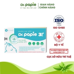 KHĂN LAU HẠ SỐT DÀNH CHO BÉ 3 THÁNG TRỞ LÊN (Hộp 25 chiếc)