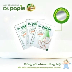 (Tặng 5 gói gạc rơ lưỡi) COMBO 2 HỘP GẠC RƠ LƯỠI DR.PAPIE O + DÀNH CHO BÉ TỪ SƠ SINH