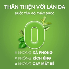 Bọt tắm gội thảo dược Dr.Papie 6MO+