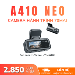 Camera hành trình 70mai A410 Neo - Siêu tụ điện, ghi hình 2,5K HDR