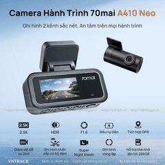 Camera hành trình 70mai A410 Neo - Siêu tụ điện, ghi hình 2,5K HDR