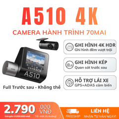 Camera hành trình 70mai A510 | Ghi hình 3K HDR, Lựa chọn tối ưu