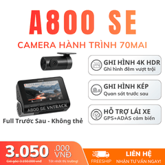 70MAI A800SE - CAMERA HÀNH TRÌNH 4K SIÊU SẮC NÉT