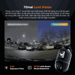 Camera hành trình 70mai Omni X800 4K | Xoay 360°, Ghi hình 4K 60FPS