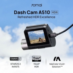 Camera hành trình 70mai A510 | Ghi hình 3K HDR, Lựa chọn tối ưu