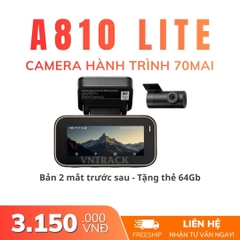 Camera hành trình 70mai A810 Lite 4K | WiFi 6, khẩu độ f/1.55