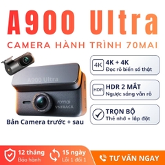 Camera hành trình 70mai A900 Ultra bản trước sau đều 4K kèm mắt RC43S