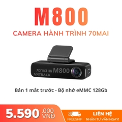 Camera hành trình 70mai M800 4K | Bộ nhớ 128GB, không cần thẻ nhớ
