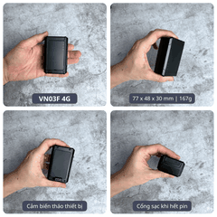 Định Vị Không Dây VN03F | Pin 6000, 7-15 ngày, Chip 4G+2G, Best seller
