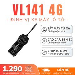 Định Vị Xe Máy, Ô Tô TG01 (VL141) | Tắt máy từ xa, Chống nước, Chip 4G