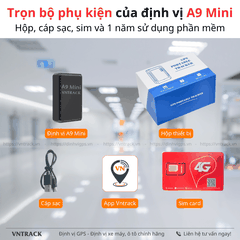 Định Vị Không Dây A9 Mini 4G | Nhỏ Gọn, 3000 mAh, Sử dụng 4-7 ngày