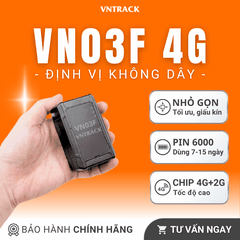 Định Vị Không Dây VN03F 4G | Pin 6000mAh, Từ 7-15 ngày, Chip 4G+2G, Best seller