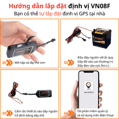 Định Vị Xe Máy, Ô Tô VN08F 4G | Giá Rẻ, Nhỏ Gọn, Dễ Dàng Lắp Đặt