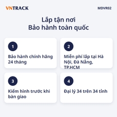 Bảo hành chính hãng 24 tháng, miễn phí lắp MDVR02 tại Hà Nội, Đà Nẵng và TP.HCM