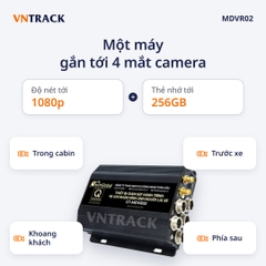 Đầu ghi hành trình MDVR02 gắn tới 4 mắt camera cho xe kinh doanh vận tải
