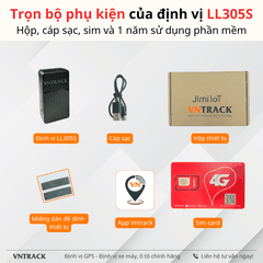 Định Vị Không Dây LL305S 4G | Pin 1000mAh Dùng 3-5 Ngày, Siêu Nhỏ Gọn, Chip 4G