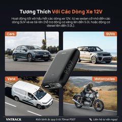 70mai PS07 - Kích Bình Ắc Quy Ô Tô | 10400mAh, Xe Xăng <5L, Xe Dầu <3L