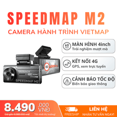 Vietmap Speedmap M2 - Kết nối 4G, Ghi Hình 2K, Cảnh Báo Giao Thông