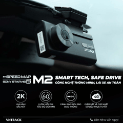 Vietmap Speedmap M2 - Kết nối 4G, Ghi Hình 2K, Cảnh Báo Giao Thông