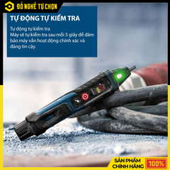 Máy Kiểm Tra Điện Áp Không Tiếp Xúc Bosch GVD 1000-17 – Phát Hiện Điện Nhanh, An Toàn, Chính Xác Cao | Hàng Chính Hãng, Có VAT