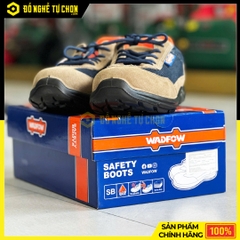 Giày bảo hộ da lộn mũi đế thép size 40 - Hiệu Wadfow - Model: WSB5540