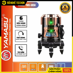 Máy Cân Mực Laser 5 Tia Xanh Yamasu – LED Siêu Sáng – Đế Vòng Bi Chống Rơ – Điều Khiển Từ Xa – Full Phụ Kiện – Hàng Chính Hãng Có VAT