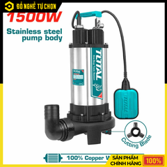 Máy bơm chìm nước thải 1500W TWP7150026 – Bền bỉ, mạnh mẽ, xử lý nước thải hiệu quả - Hàng Chính Hãng Có VAT
