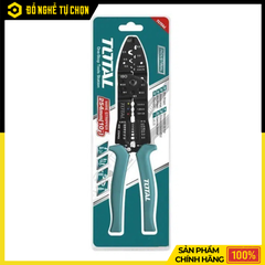 Kềm tuốt dây điện 8.5'' / 215mm Total THT15851 – Đa năng, chính xác, tiện dụng cho thợ điện - Hàng Chính Hãng Có VAT