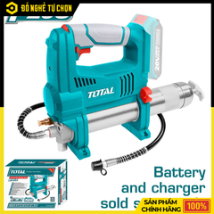 Máy bơm mỡ dùng pin Lithium 20V Total TGGLI2010 (Chưa Pin & Sạc) – Giải pháp bơm mỡ nhanh, mạnh, tiện lợi cho thợ chuyên nghiệp