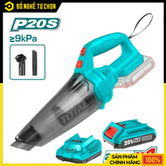 Máy Hút Bụi Cầm Tay Total TVLI20126 – Pin Lithium 20V – Bình 0.5L – Hút Mạnh >9kPa – Có Pin & Sạc – Hàng Chính Hãng Có VAT