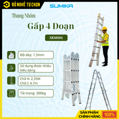 Thang nhôm gấp đa năng sumika, Model SKM 604