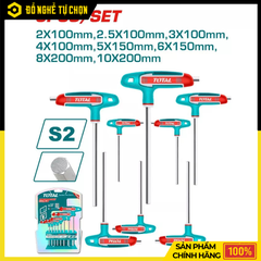 Bộ 8 chìa lục giác tay cầm chữ T THHW80816 – Cứng cáp, tiện dụng, thiết kế độc quyền - Hàng Chính Hãng Có VAT