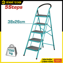 Thang Xếp 5 Bậc Đa Năng Total THLAD09051 – Chắc Chắn, An Toàn, Tiện Dụng, Hàng Chính Hãng, Có VAT