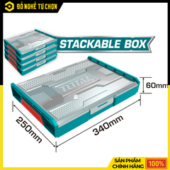 Hộp Nhựa Đựng Đồ Nghề Total THKTV02 340x250x60mm – Gọn Gàng, Bền Bỉ, Tiện Lợi – Hàng Chính Hãng, Có VAT