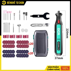Máy Mài Khuôn Pin 8V DCA ADSJ0801E – 5 Tốc Độ, Sạc Type-C | Hàng Chính Hãng, Có VAT