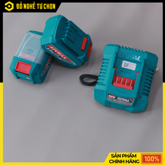 Bộ 2 Pin 42V 2.0Ah + 1 Sạc Total TFBCPM20221 – Pin Lithium-ion – Sạc Nhanh 2A – Hàng Chính Hãng Có VAT
