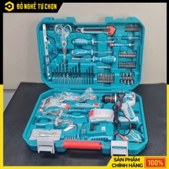 Bộ Máy Khoan Búa Pin 20V Không Chổi Than TOTAL THKTHP11652 – 165 Món Đa Năng