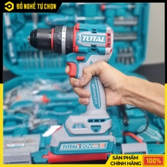 Bộ Máy Khoan Búa Pin 20V Không Chổi Than TOTAL THKTHP11652 – 165 Món Đa Năng