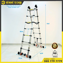 Thang nhôm rút đôi 4.4m Sumika SK440D new