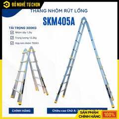 Thang Nhôm Rút Lồng Chữ A SUMIKA SKM405A 2.9m – Hàng Chính Hãng, Có VAT
