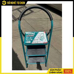 Thang Xếp 3 Bậc Đa Năng Total THLAD09031 – Gọn Nhẹ, Chắc Chắn, An Toàn Khi Sử Dụng - Hàng Chính Hãng, Có VAT