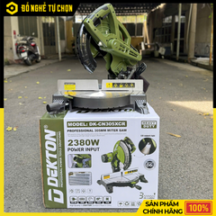 Máy Cắt Nhôm Dây Curoa Dekton DK-CN305XCR 305mm – Công Suất 2380W – Tốc Độ 6000RPM – Màu Olive